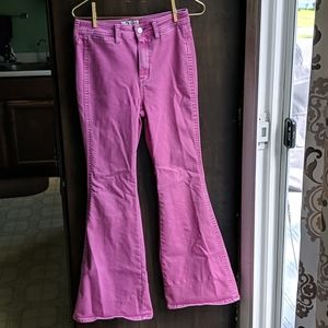 We the Free Pink Bell Bottom Jeans